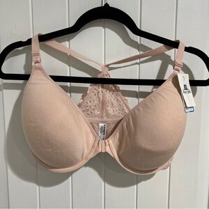 b. tempt’d Wacoal Pink Blush Lace Lightly Lined Racerback Bra Size 36DDD